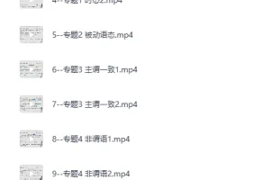 《小蕾老师:英语语法1000题专项精讲》[MP4]