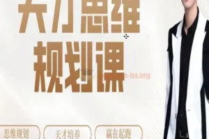 【石明鑫】天才思维规划课