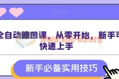 AI全自动修图课从零开始新手可快速上手 15.6G