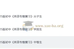 2025 初中英语 专题复习 学困生+中等生+尖子生（英语）