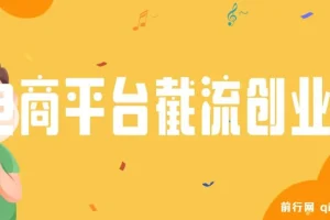 电商平台日截流200+付费创业粉，月变现六位数简单好上手！