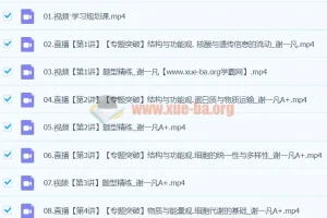 2024高三高考生物 谢一凡 A+寒假班