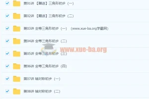 初中数学 初二数学年卡尖子班（全国人教版） 【72讲朱韬】