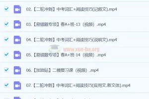 龙天宇 2024初三中考英语 A+春季班（下）