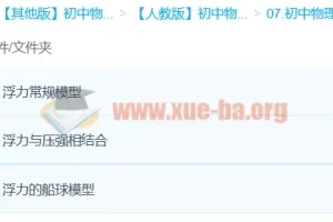 初中物理 【Circle的物理世界】3课时吃透浮力模型【3讲袁媛】