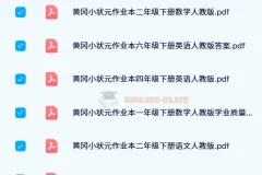 2024春 黄冈小状元作业本