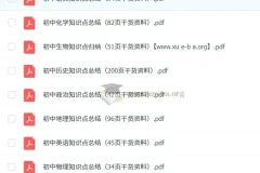 火遍抖音的初中全科知识点汇总【干货精品资料完整版】