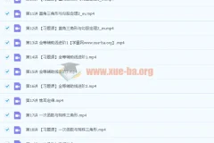 2022初中数学 初二秋季数学 全国版S加 许润博【完结】