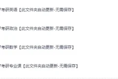 《2027年考研全科最新网课》涵盖公共课、专业课 自动更新[MP4]