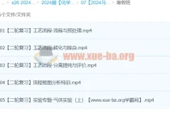 2024高三高考化学 马旭悦 寒假班