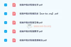 衡水初高中知识衔接