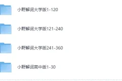 《小野英语解词》高中版＋大学版课程[MP4]