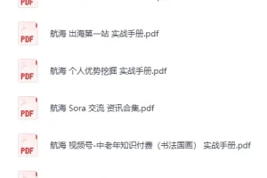 《生财有术大航海 24部全套培训教程资料》[PDF]