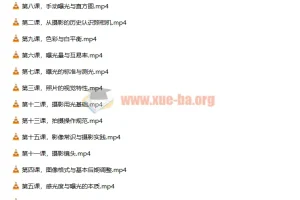 赵钢的摄影基础研习班影音制作教程