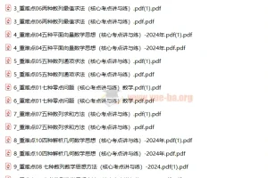 2024 高考数学 一轮复习专项15个重难点（核心考点讲与练）