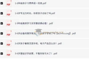 学习方法大全集【185份高清资料整理版】