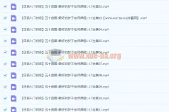 【日语入门初级】 五十音图 最好的梦子老师课程1-17全集 视频教程 教学视频