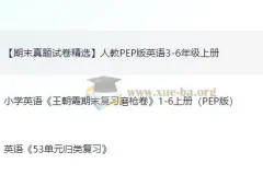 最新小学期末复习试卷