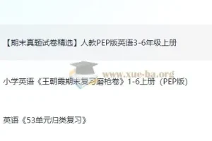 最新小学期末复习试卷