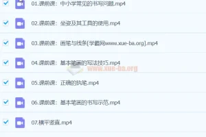 李伟书法幼小思维书写精品课