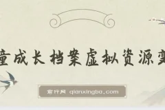 儿童成长档案虚拟资源变现,收费980的长期稳定项目