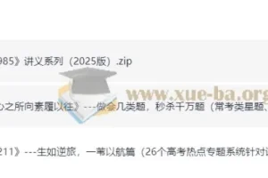 2025 高考数学 冲刺211 培优985