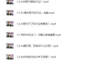 《严伯钧AI精品通识课》（81节课完整版）[MP4]