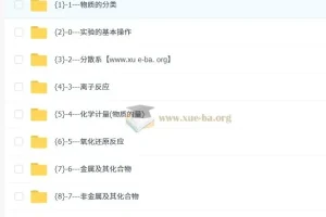 马前进 高中化学 2025高一化学必修一精华课