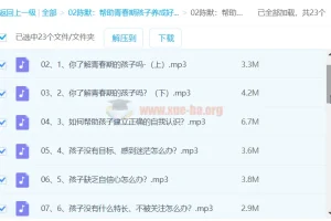 帮助青春期孩子养成好性格（2.0版）音频