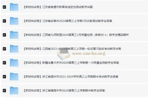 2024届 新结构试卷 19题“九省联考模式”数学试卷33套