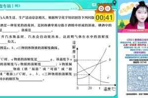 2023初三化学A+寒假班：杨雯智中考化学精讲