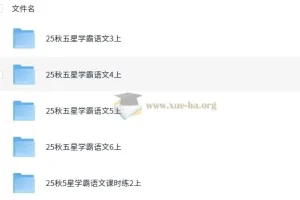 小学语文 25秋 五星学霸