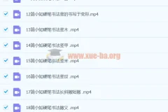 简小知硬笔书法40节