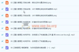 张萌《人生管理65课》（66节，音频）【2020.05完结】