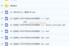 杨雯智化学 2024初三中考化学冲刺密训班