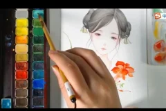 古风水彩人物绘画33讲：从入门到精通