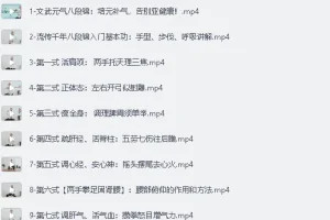 《B站付费课程 – 八段锦：古法养生补元气，摆脱亚健康》[MP4][1.42G]