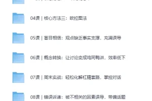 《咨询顾问的思考武器：21堂逻辑思维实战课》逻辑思维结构化框架教程[MP4]