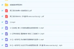 2023高考语文 成瑞瑞 一轮暑假班 直播录播课 秋季班更新13讲