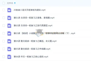 陈瑞春 2026高三 高考语文 一轮秋季 更新中