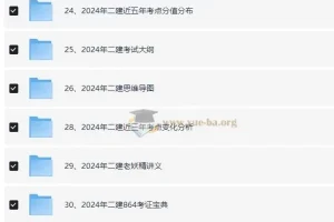 2024年最新二建资料精整大合集