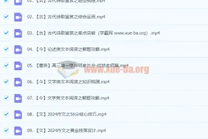 2024高三高考语文 谢欣然语文 暑假班