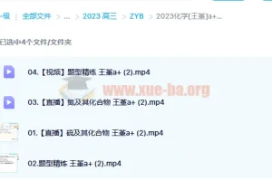 2023高考化学 王嫤 a+一轮复习 暑假班 秋季班更新6讲