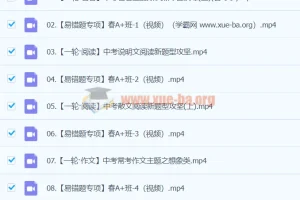 杨荷语文 2024初三中考语文 A+寒假班（春上）