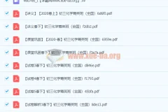 2020春 初三化学 陈谭飞