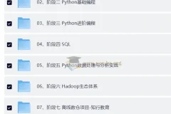 黑马Python大数据年度钻石会员14阶段完结无密