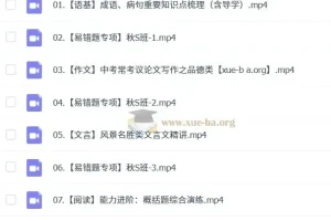 初三中考语文 刘璐 2024-2025 S班 秋上 秋下