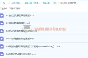 2024高三高考物理 蔡钧安物理 寒假班