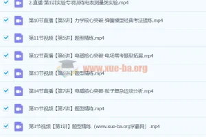 2024高三高考物理 胡婷 A+寒假班