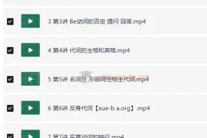 零基础英语语法 零基础适用（全集50讲）